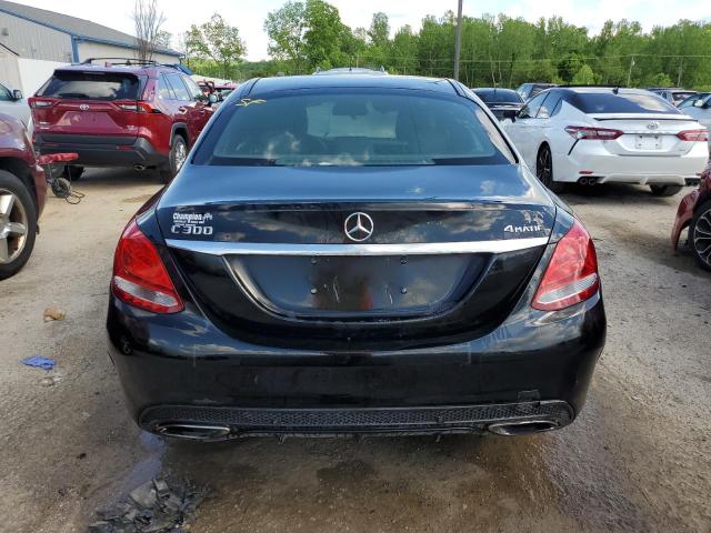 55SWF4KB3GU114924 - 2016 MERCEDES-BENZ C 300 4MATIC BLACK photo 12