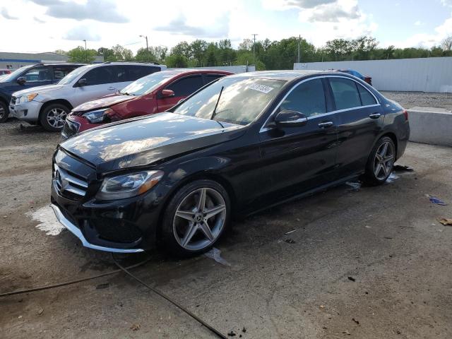 55SWF4KB3GU114924 - 2016 MERCEDES-BENZ C 300 4MATIC BLACK photo 2