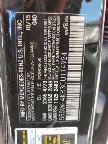 55SWF4KB3GU114924 - 2016 MERCEDES-BENZ C 300 4MATIC BLACK photo 23