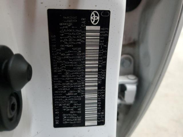 5YFS4MCE1PP156169 - 2023 TOYOTA COROLLA SE WHITE photo 12