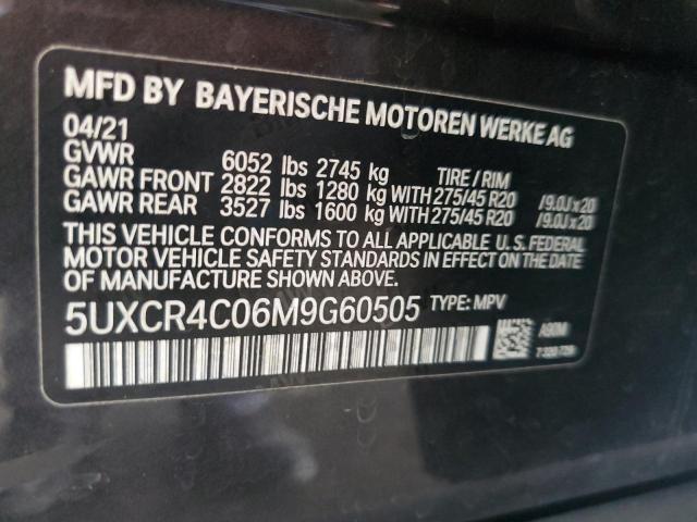 5UXCR4C06M9G60505 - 2021 BMW X5 SDRIVE 40I BLACK photo 13