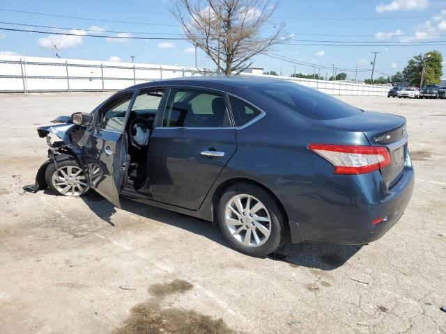 3N1AB7AP5DL759659 - 2013 NISSAN SENTRA S BLUE photo 2