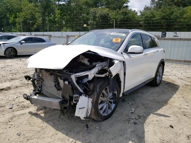 3PCAJ5BB3MF126907 - 2021 INFINITI QX50 LUXE WHITE photo 1