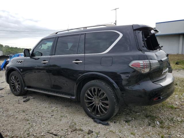 JN8AZ2NE0F9082461 - 2015 INFINITI QX80 BLACK photo 2