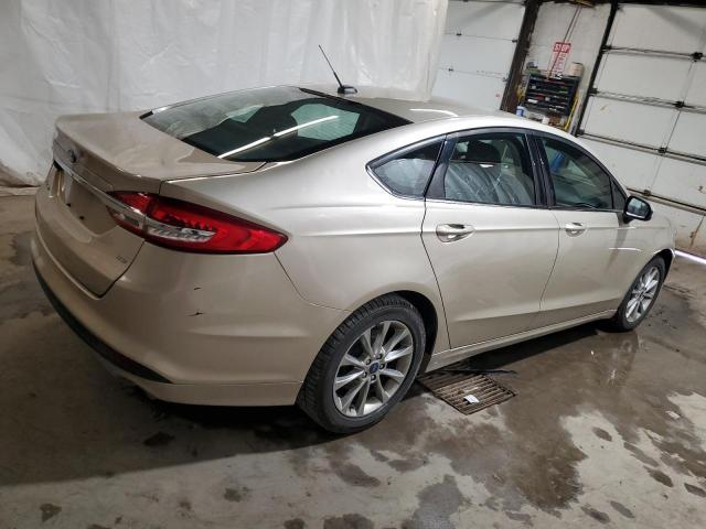 3FA6P0H74HR164151 - 2017 FORD FUSION SE BEIGE photo 3