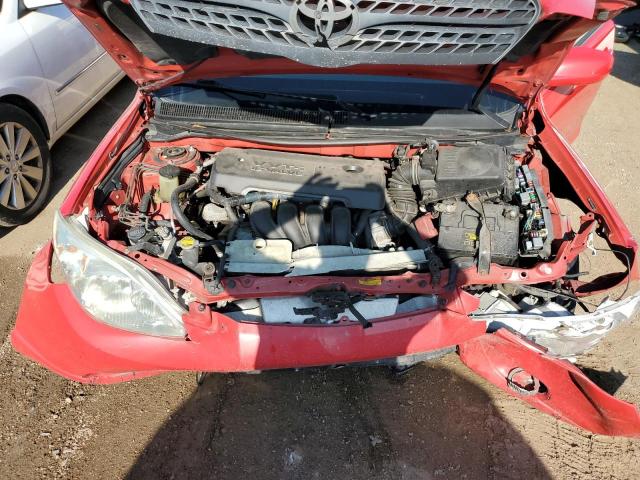 2T1KR30E45C422166 - 2005 TOYOTA COROLLA MA XR RED photo 11