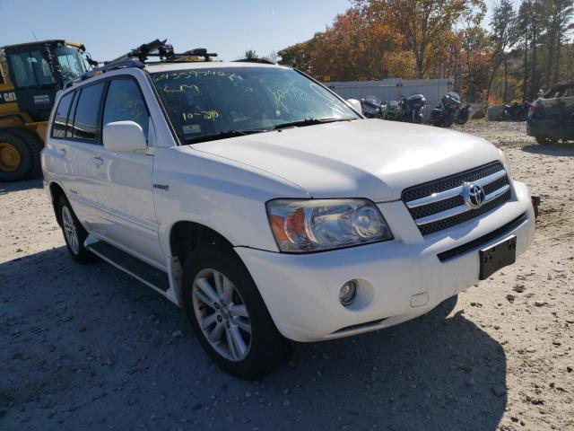 JTEEW21A960028701 - 2006 TOYOTA HIGHLANDER HYBRID WHITE photo 1