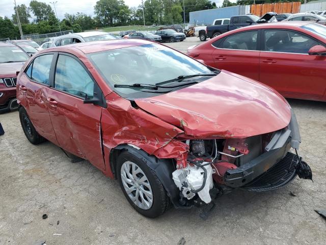 5YFBURHE5KP930289 - 2019 TOYOTA COROLLA L RED photo 4