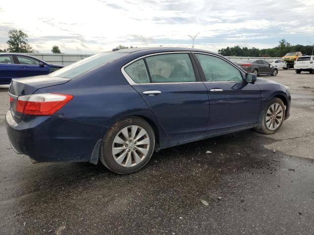 1HGCR2F85EA000042 - 2014 HONDA ACCORD EXL BLUE photo 3