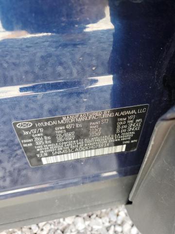 5NMS3CAD0KH075934 - 2019 HYUNDAI SANTA FE SEL أزرق صورة 13