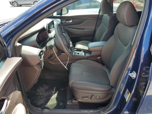 5NMS3CAD0KH075934 - 2019 HYUNDAI SANTA FE SEL أزرق صورة 7