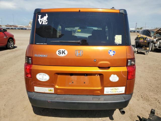 5J6YH28718L013210 - 2008 HONDA ELEMENT EX ORANGE photo 6