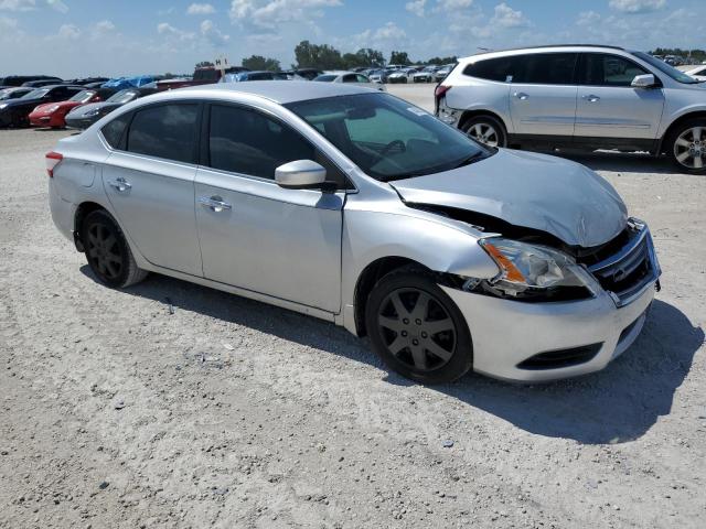 3N1AB7AP8FY354546 - 2015 NISSAN SENTRA S SILVER photo 4