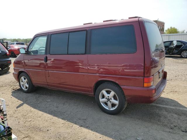 WV2KB47073H003047 - 2003 VOLKSWAGEN EUROVAN GLS MAROON photo 2