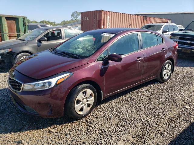 3KPFK4A7XHE081681 - 2017 KIA FORTE LX BURGUNDY photo 1