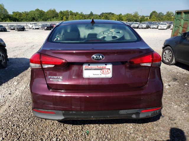 3KPFK4A7XHE081681 - 2017 KIA FORTE LX BURGUNDY photo 6