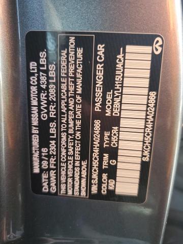 SJKCH5CR4HA024866 - 2017 INFINITI QX30 BASE Gümüş foto 12