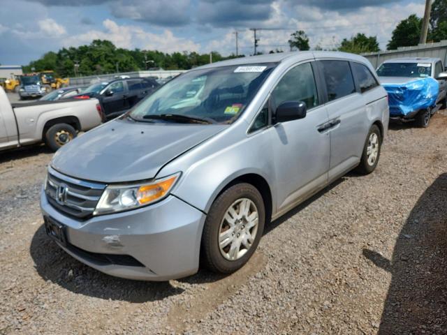 5FNRL5H20CB042806 - 2012 HONDA ODYSSEY LX SILVER photo 1