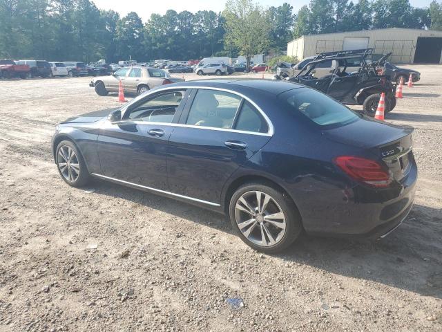 WDDWF4KB3GR177412 - 2016 MERCEDES-BENZ C 300 4MATIC BLUE photo 2