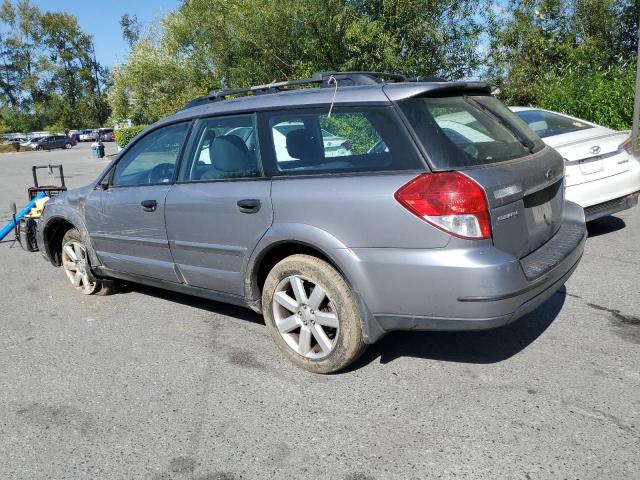 4S4BP61C697318981 - 2009 SUBARU OUTBACK 2.5I GRAY photo 2