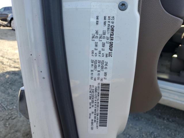 2C4RC1CG5CR416858 - 2012 CHRYSLER TOWN & COU TOURING L WHITE photo 14