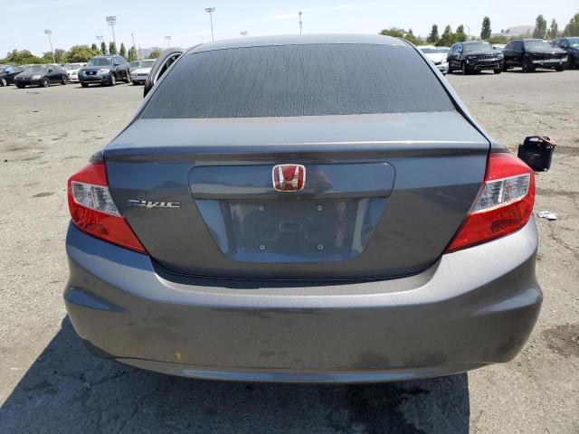 19XFB2F51CE367732 - 2012 HONDA CIVIC LX CHARCOAL photo 6