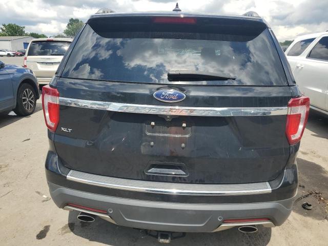 1FM5K7D88JGA73615 - 2018 FORD EXPLORER XLT შავი ფოტო 6