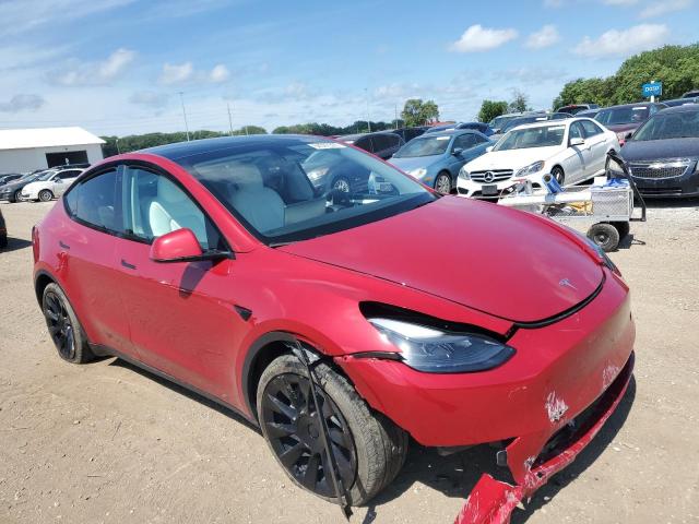 7SAYGAEE3PF710131 - 2023 TESLA MODEL Y RED photo 4