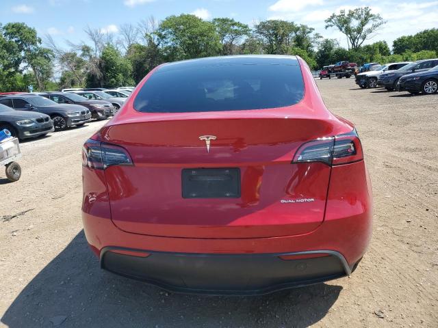 7SAYGAEE3PF710131 - 2023 TESLA MODEL Y RED photo 6