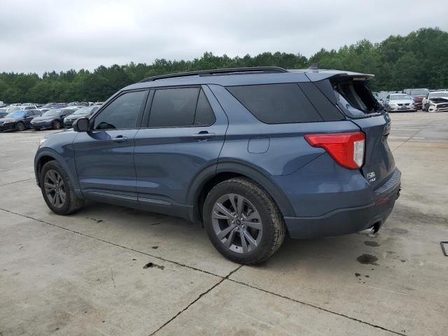 1FMSK7DH6MGA99539 - 2021 FORD EXPLORER XLT BLUE photo 2