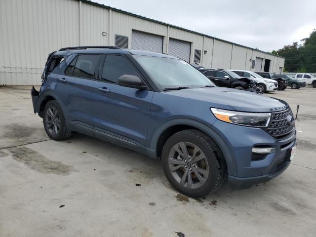 1FMSK7DH6MGA99539 - 2021 FORD EXPLORER XLT BLUE photo 4