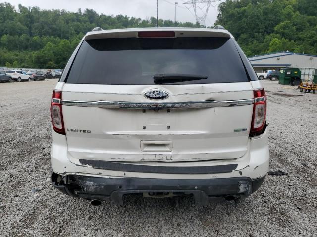 1FM5K8F85DGA36335 - 2013 FORD EXPLORER LIMITED WHITE photo 6