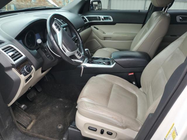 1FM5K8F85DGA36335 - 2013 FORD EXPLORER LIMITED WHITE photo 7