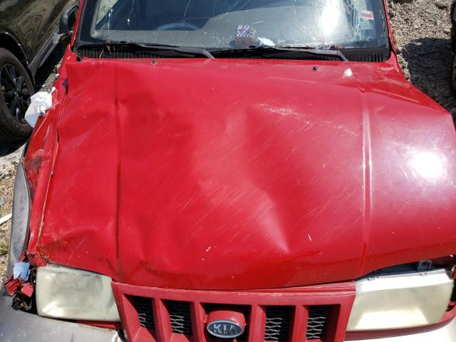 KNDJB723525135267 - 2002 KIA SPORTAGE RED photo 11