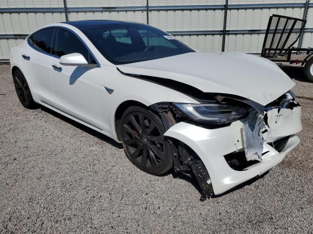 5YJSA1E46MF418707 - 2021 TESLA MODEL S WHITE photo 4