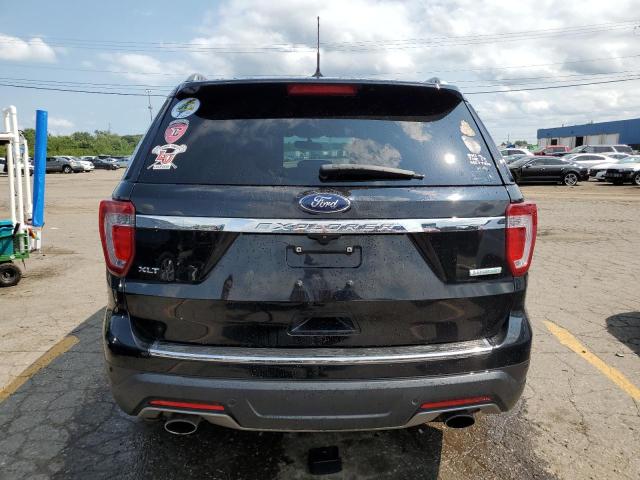 1FM5K7DH2JGB64346 - 2018 FORD EXPLORER XLT BLACK photo 6