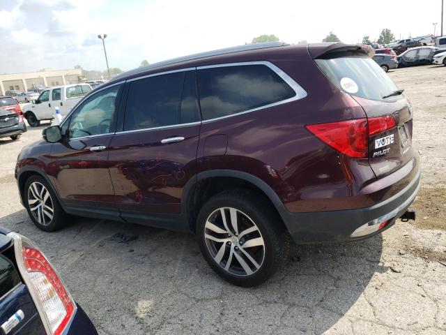 5FNYF6H00HB012803 - 2017 HONDA PILOT ELITE BURGUNDY photo 2