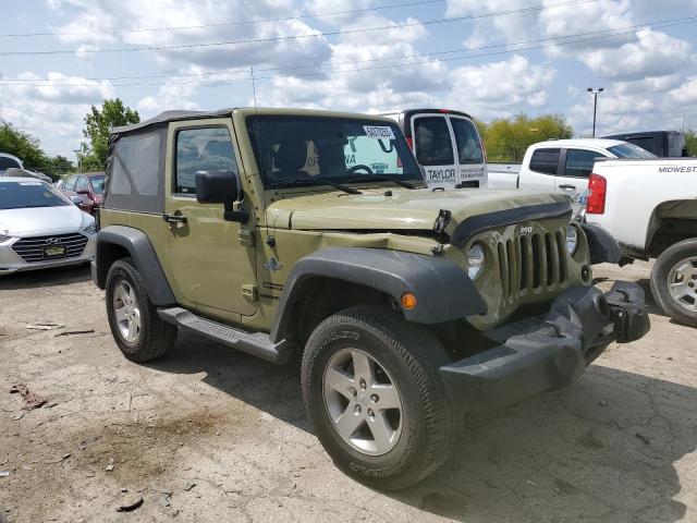 1C4AJWAGXDL627308 - 2013 JEEP WRANGLER SPORT GREEN photo 4