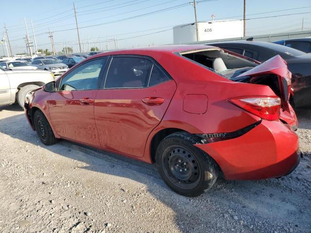 2T1BURHE1KC229300 - 2019 TOYOTA COROLLA L RED photo 2