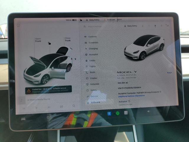 5YJYGDEE6LF006854 - 2020 TESLA MODEL Y WHITE photo 9