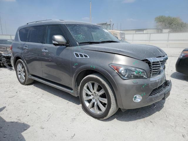 JN8AZ2ND8E9751338 - 2014 INFINITI QX80 BROWN photo 4