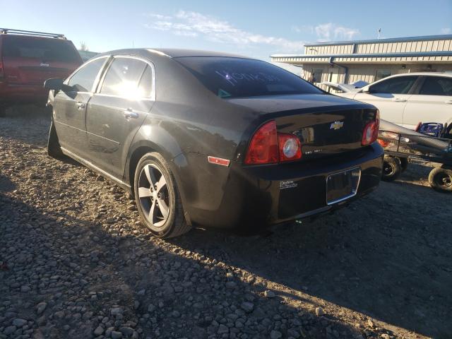 1G1ZC5EU2CF360016 - 2012 CHEVROLET MALIBU 1LT BLACK photo 3