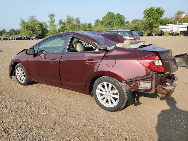 2HGFB2F97CH536743 - 2012 HONDA CIVIC EXL 栗色 照片 2