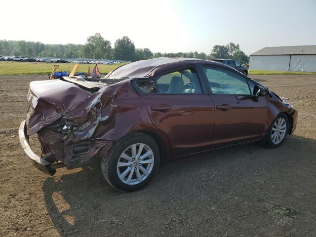 2HGFB2F97CH536743 - 2012 HONDA CIVIC EXL 栗色 照片 3