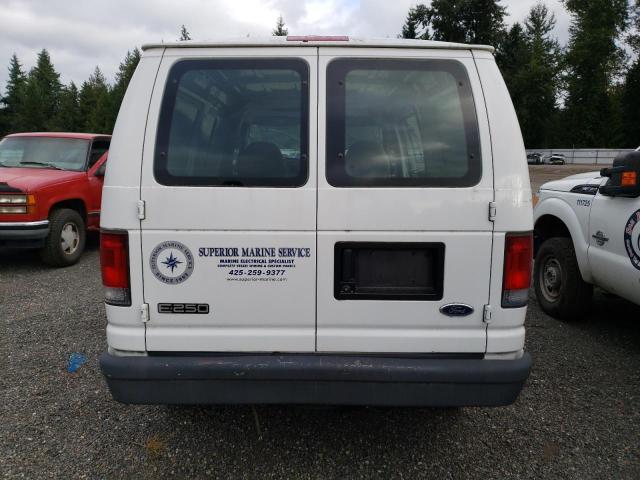 1FTNE24LX3HB54826 - 2004 FORD E-250 E250 VAN WHITE photo 6