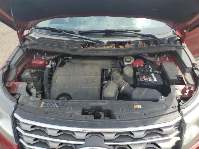 1FM5K7D81GGC33679 - 2016 FORD EXPLORER XLT წითელი ფოტო 12