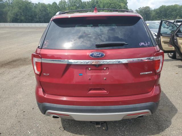 1FM5K7D81GGC33679 - 2016 FORD EXPLORER XLT წითელი ფოტო 6