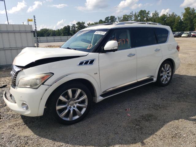 JN8AZ2NF4E9551624 - 2014 INFINITI QX80 WHITE photo 1