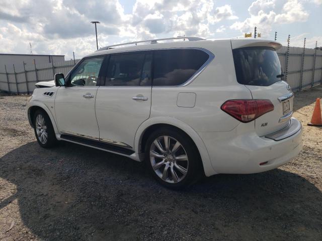 JN8AZ2NF4E9551624 - 2014 INFINITI QX80 WHITE photo 2