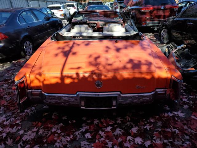 6L67S2Q430187 - 1972 CADILLAC ELDORADO ORANGE photo 6